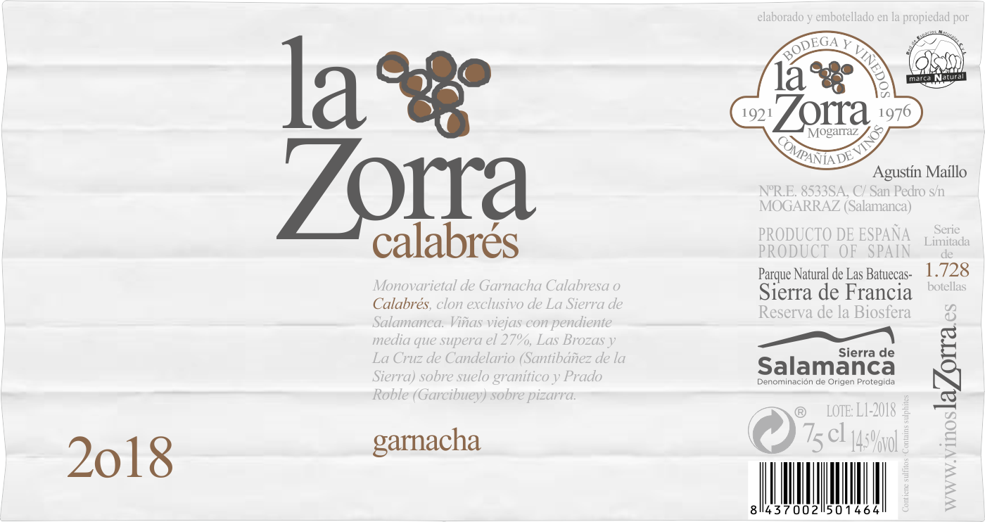 Etiqueta-05-Botella-Vino_laZorra-Calabres-Garnacha