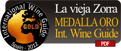 Medalla Oro International Wine Guide Vinos La Vieja Zorra